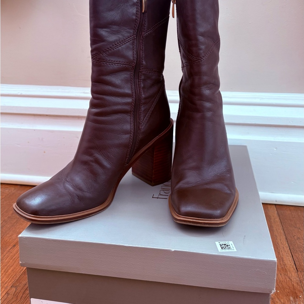 Franco Sarto Mid-Calf Leather Boots